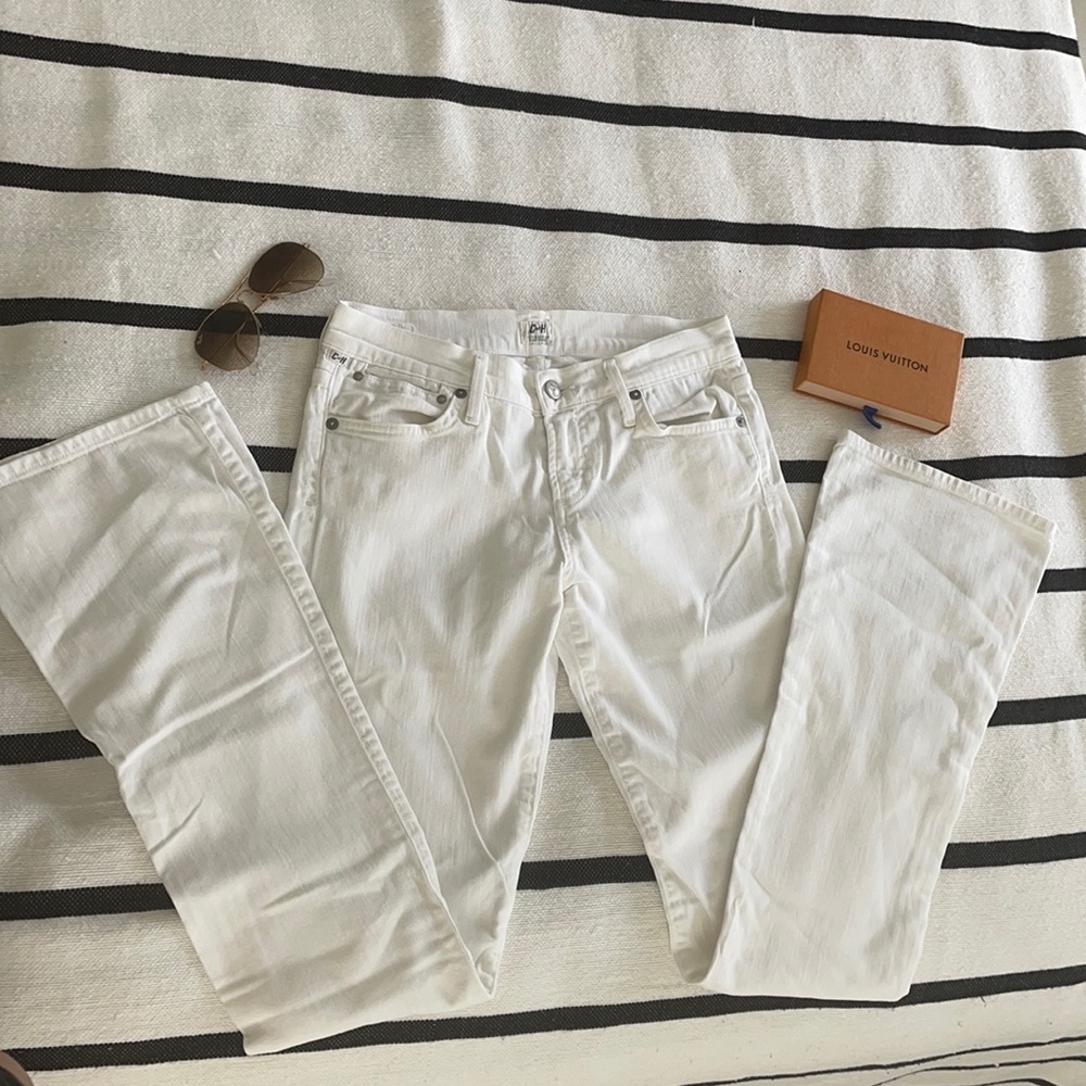 Citizens of Humanity White Flare Jeans